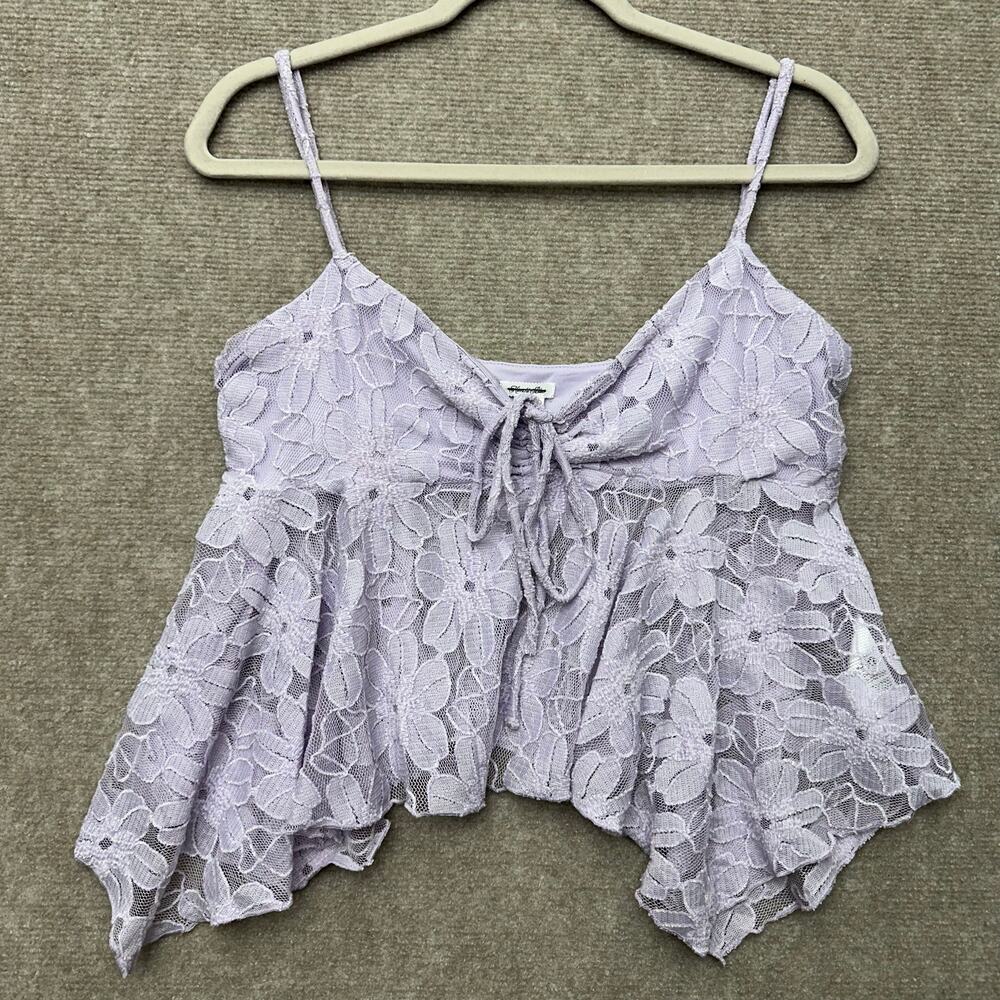 Kimchi Blue Kerry Lace Swingy Babydoll Cami Top Urban Outfitters Lavender Large